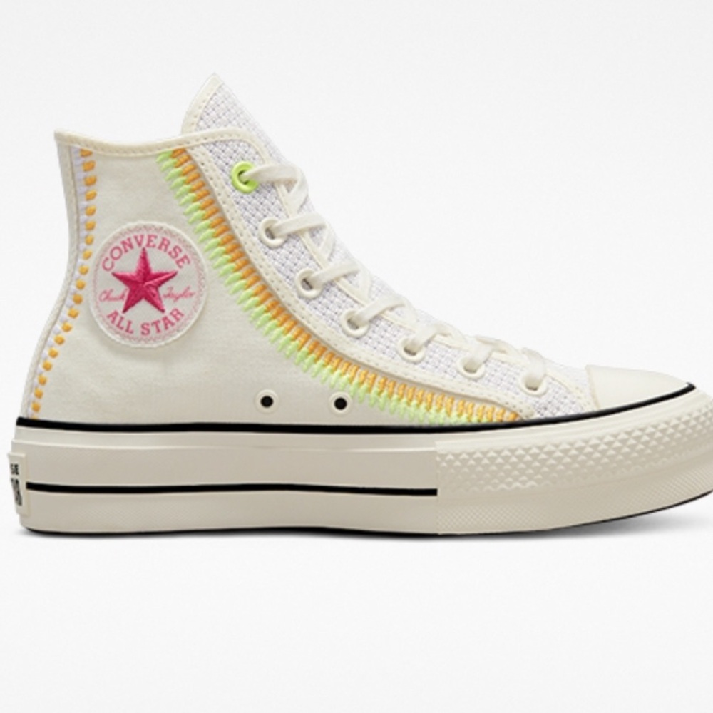 Converse Cream High-Top Sneakers